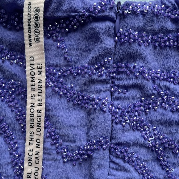 Oh Polly Lavender Sequin Mini Skirt - Picture 9 of 9